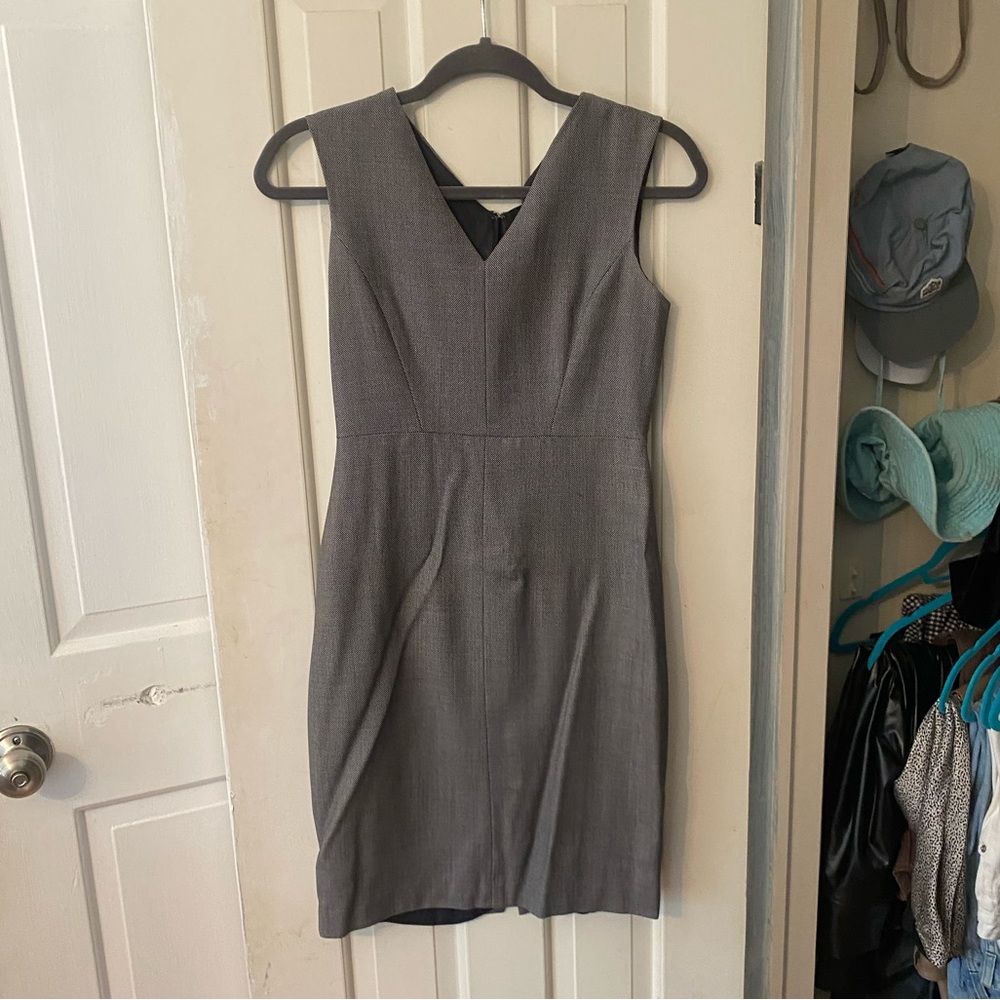 Brooks Brothers Sheath Gray Dress